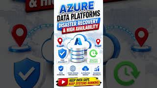 How do you handle disaster recovery and high availability for Azure data platforms?