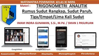 Rumus sudut rangkap, paruh, tiga ...