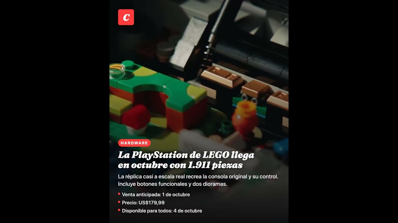 La PlayStation de LEGO llega en octubre con 1.911 piezas
