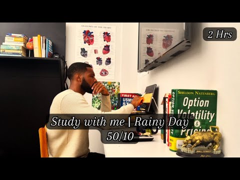 REAL TIME | 2 Hour Study With Me | Rain Sounds | No Music | Become ...