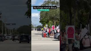 No Kings march in Boca Raton, Florida #trump #nokingsprotest @BradHines
