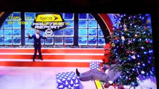 Shaquille O'Neal gets slammed into Christmas Tree by Kenny during Halftime HD