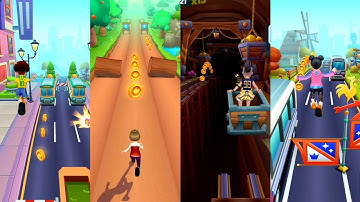 Subway Princess Runner Game - 4 Different Characters Run Video | Android/iOS Gameplay HD #207