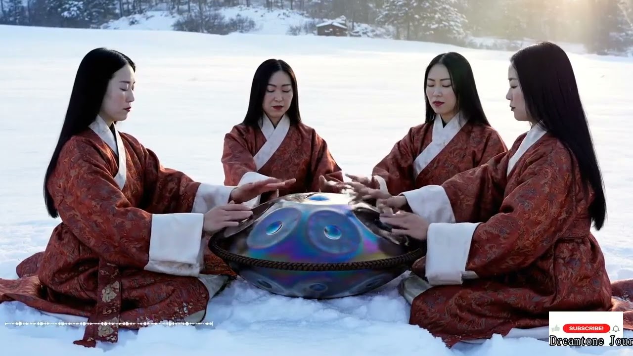 Soft Rhythmic Handpan Harmonics With 1111 Hz Resonance For Deep Meditation Healing And Restful Sleep