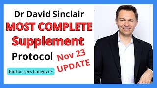 Dr David Sinclairs most complete supplement protocol update