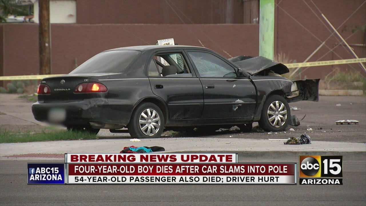 Police release ID of child, man killed in Phoenix car crash - YouTube
