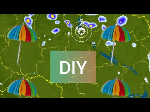 Як легко зробити яскраву парасольку з паперу - How To Make Easy DIY Paper Umbrella
