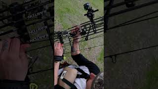 Saddle practice @ 38.4 yds #archery #bowhunting #mathewsarchery #saddlehunting #vortex