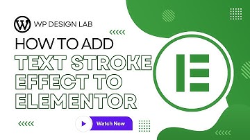 How to Add Text Stroke Effect to Elementor for Free | Happy Addons