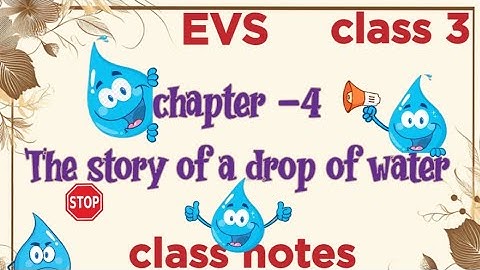 || class 3 EVS|| chapter -4 The story of a drop of water||#class3 #class3evs