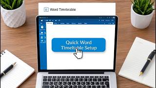 🕒 How to Create a Perfect Timetable in MS Word | Step-by-Step Tutorial in ne