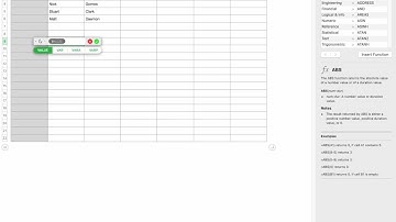 vlookup in Apple Numbers | vlookup in Numbers | vlookup