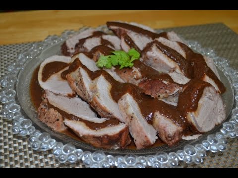 Lomo de cerdo en salsa de ciruela - YouTube