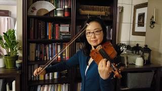 Twinkle Theme violin duet (Suzuki Bk 1) - Play Along