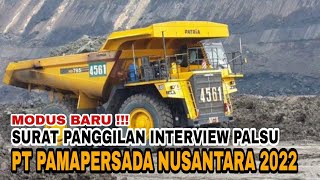 Surat Panggilan Interview Palsu PT PAMAPERSADA NUSANTARA 2022