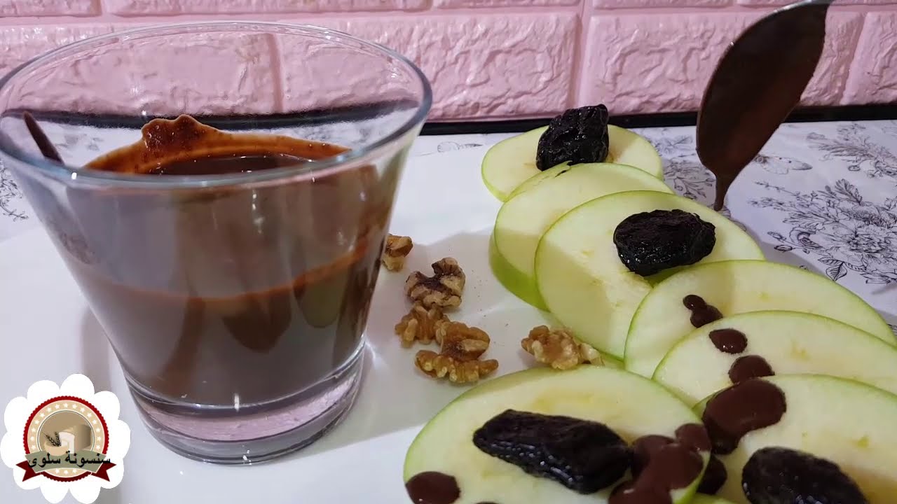 صوص شوكولاته رااائع بدون شوكولاته ب3 مكونات(نباتى)بدون سكر وبدون كريمة/مغذي وصحي