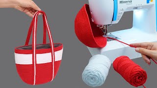Great sewing trick - how to sew a rope bag quickly and easily! Miarti👜✂️ screenshot 5