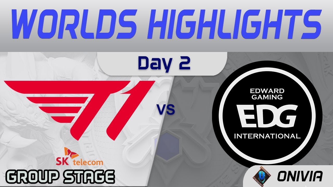 T1 vs EDG Highlights Day 2 Worlds 2021 Group Stage T1 vs EDward Gaming by Onivia