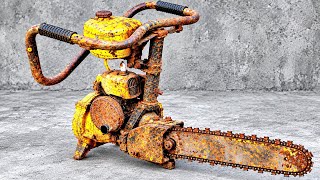I Restored a 1992 Chainsaw Completely  From Rusty to Like New