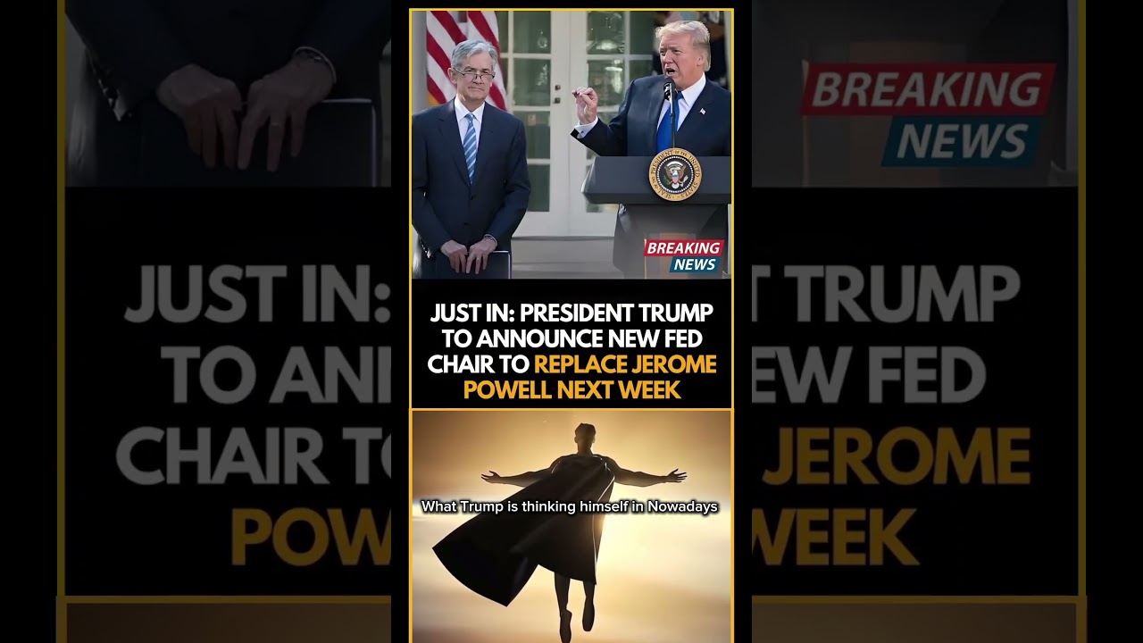 Trump announced a new fed chair to replace jerome powell 
