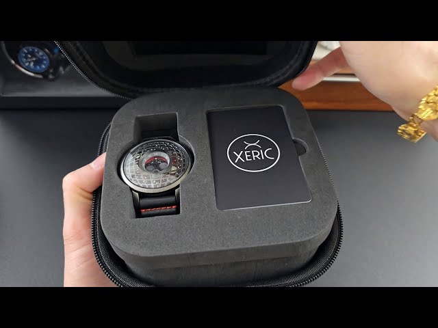 Xeric Trappist-1, TMP-3014, American Moonphase Gunmetal Red 
