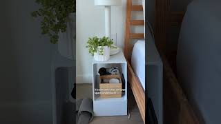 NIGHTSTAND ALTERNATIVES FOR SMALL SPACES | #smallbedroom #designhacks #smallspaceliving NIGHTSTAND ALTERNATIVES FOR SMALL SPACES | #smallbedroom #designhacks #smallspaceliving