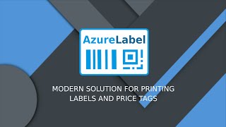 AzureLabel 11 - creating a label template
