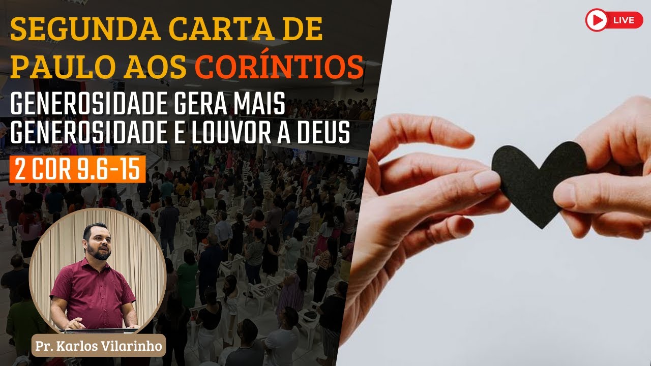 IBG Celebração | 02.01.2022 // 2 Corintios 9.6-15 com Pr. Karllos Vilarinho