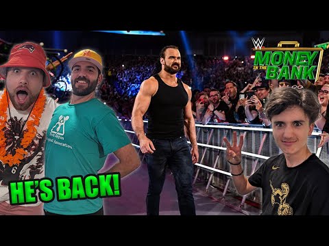 DREW MCINTYRE RETURNS AT WWE MONEY IN THE BANK 2023 TO FEUD WITH GUNTHER!!! (LIVE REACTION)