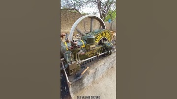 Starting Of Old Black Engine  || Ruston Hornsby Engine Best Sounding Engine || Old Village Culture
