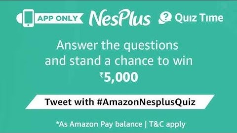 Amazon Prime Week NesPlus Quiz #AmazonNesPlusQuiz
