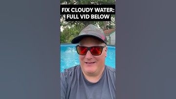 Fix Cloudy Pool Water FAST! 💦 (Watch Full Video Below)