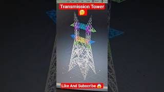 Transmission Tower Design in Tekla😱 #autocad #phonk #anime #tower #2d #3d #trending #autocad #reels