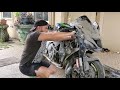 Rebuilding a zx10r in 10 minutes!