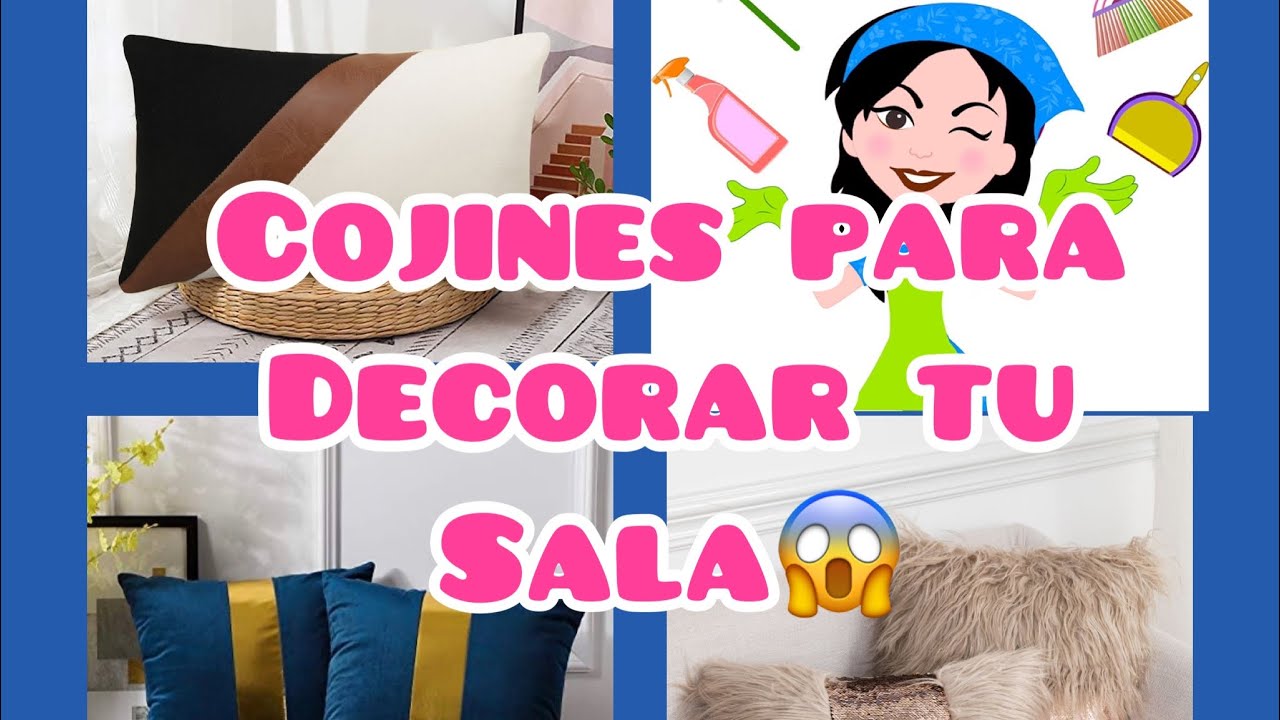 MIRA ESTOS COJINES PARA DECORAR TU SALA!!!!😱