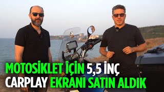 Motosiklet için 5,5 inç Tripmate CarPlay Ekranı Satın Aldık #tripmate