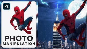 Photo manipulation in Photoshop "Spiderman" | Photoshop tutorial | Photo manipulation