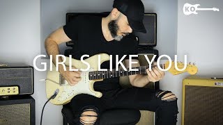 PDF Sample Maroon 5 - Girls Like You - Electric guitar tab & chords by Kfir Ochaion.