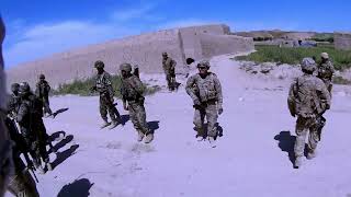 Us Army Helmet Cam Afghanistan War Combat Footage, Joint Patrol With Ana, Aup, Abp Part 6