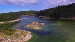 Beautiful Cortes Island by drone (phantom 3 drone footage 2018)