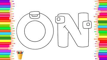 Alphabet Lore Coloring pages  How to color  Alphabet Lore  drawing and COLORING  page