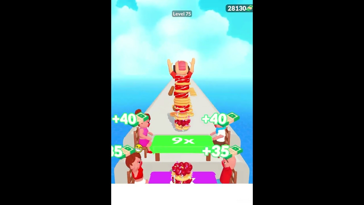 Pancake Run MAX LEVELS Gameplay - All Levels Android iOS