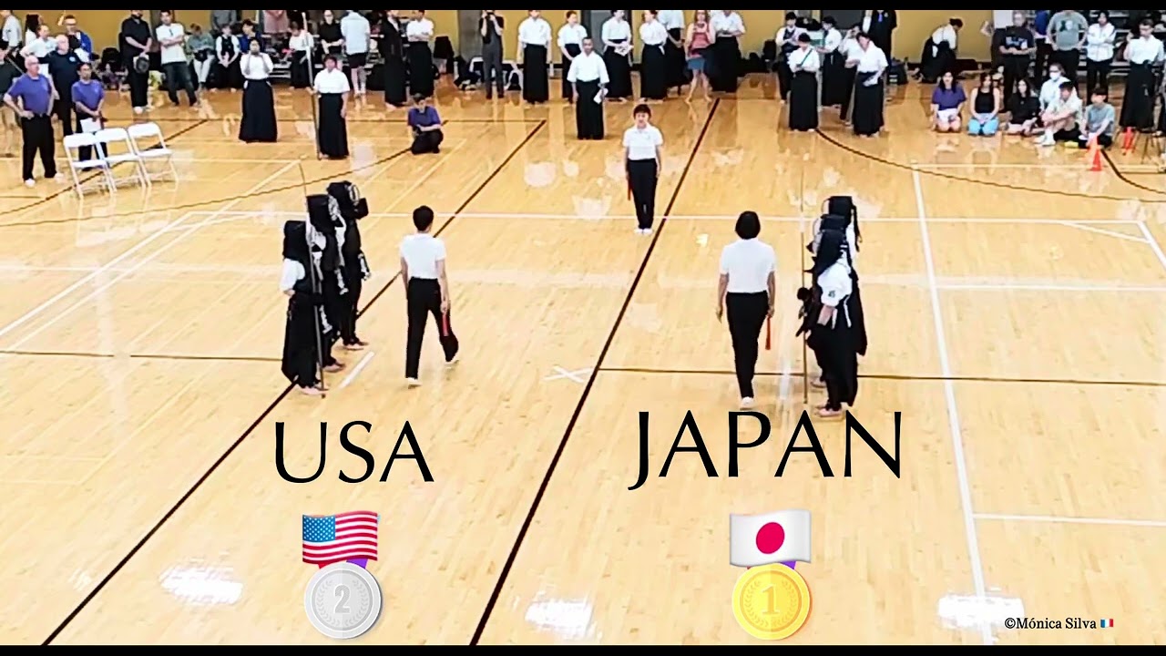 FINAL SHIAI women’s 1st 2nd 3th place JAPAN USA FRANCE BELGIUM 8th World Naginata Championship 2024