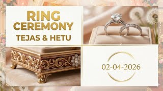 Tejash & Hetu || Ring ceremony || Gandhinagar || 02 april 2026.