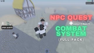 NPC QUEST   COMBAT V2 SYSTEM (FULL-PACK) | Roblox Studio