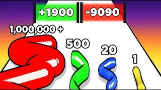 WORM RUN! 🪱 GUMMY WORM GO! Top Android Game! Max Level 333 - 339 screenshot 1