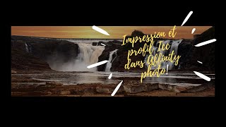 Impression de la chute et profil icc dans Affinity photo!