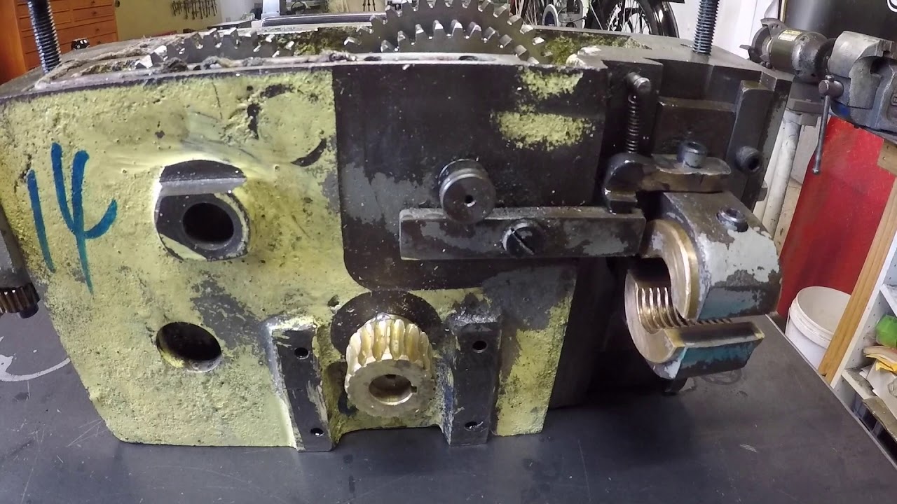 Lathe worm gear install YouTube