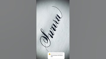 Copperplate calligraphy, tutorial: how I write your name #swara