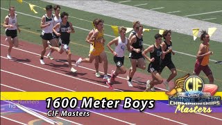 2022 Tf - Cif-Ss Masters - 1600 Meters Boys